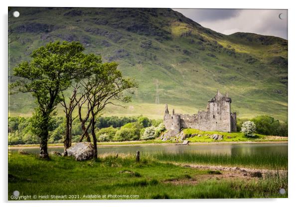 Kilchurn Castle, Scotland Acrylic by Heidi Stewart