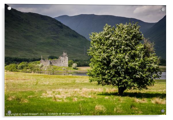 Kilchurn Castle, Scotland Acrylic by Heidi Stewart