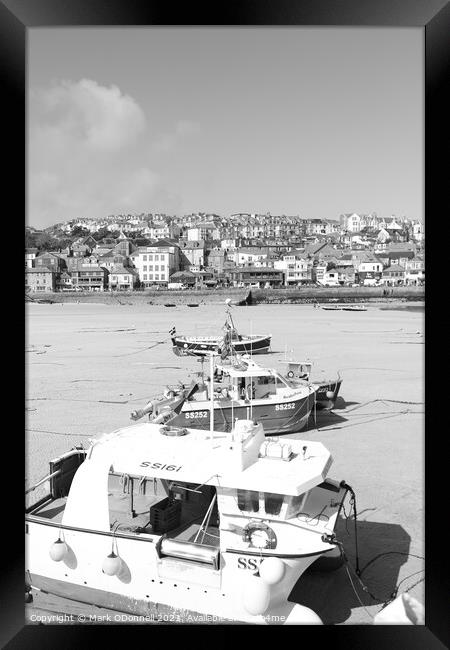 St Ives Harbour  Framed Print by Mark ODonnell