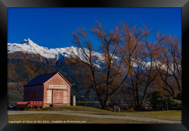 Winter view of Glenorchy in South Island, New Zealand Framed Print by Chun Ju Wu
