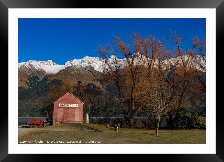 Winter view of Glenorchy in South Island, New Zealand Framed Mounted Print by Chun Ju Wu