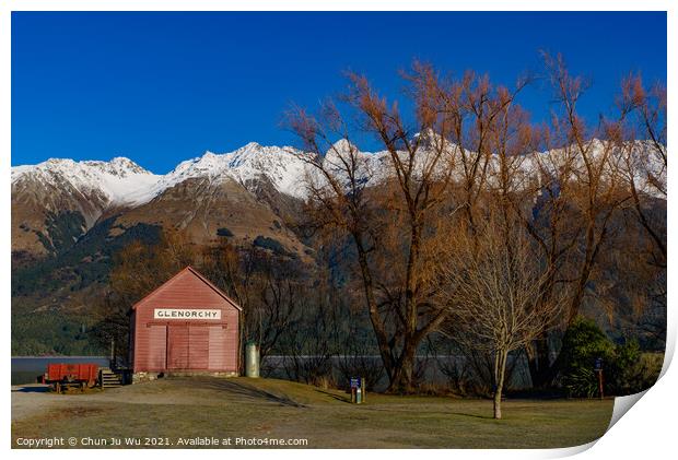 Winter view of Glenorchy in South Island, New Zealand Print by Chun Ju Wu