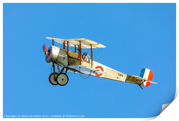 Bristol Scout Biplane Fighter Print by Steve de Roeck