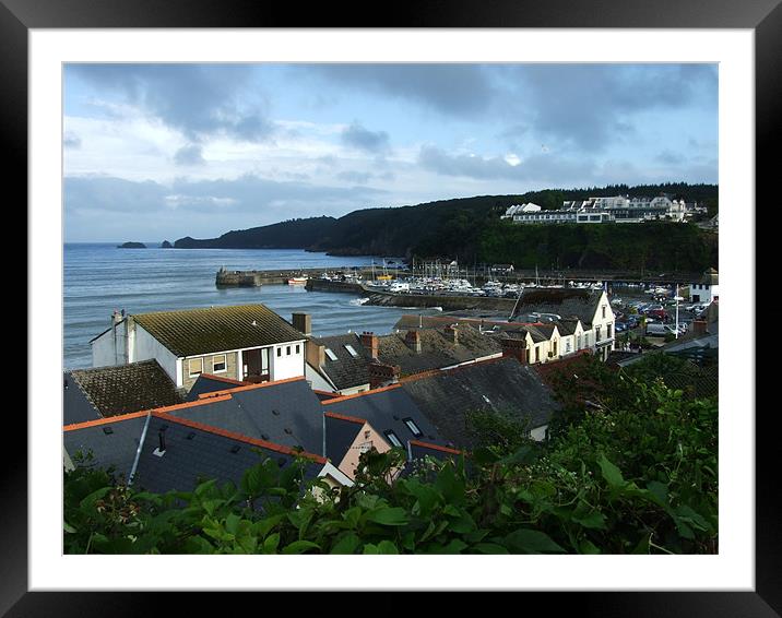 Stormy Saundersfoot Seascapes Framed Mounted Print by Steve Purnell