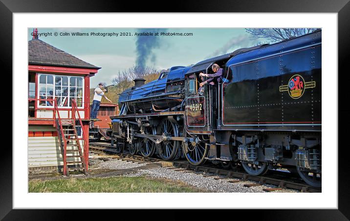 45212 Black 5 Steam Engine 3 Framed Mounted Print by Colin Williams Photography