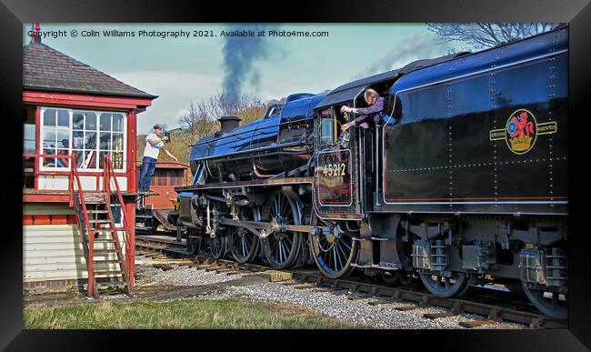 45212 Black 5 Steam Engine 3 Framed Print by Colin Williams Photography