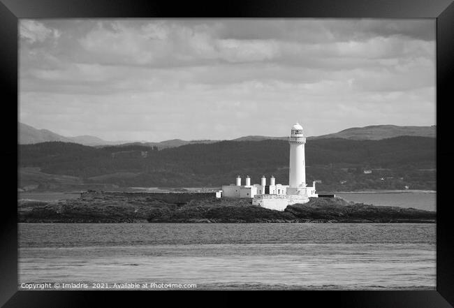 Eilean Musdile Lighthouse, Lismore, Scotland Framed Print by Imladris 