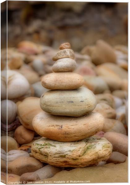Stacked Stones Canvas Print by Jaxx Lawson
