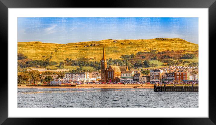 The Seafront At Largs On the Firth of Clyde Framed Mounted Print by Tylie Duff Photo Art
