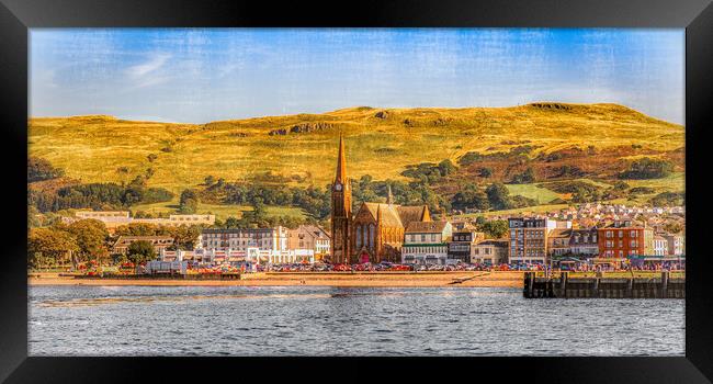 The Seafront At Largs On the Firth of Clyde Framed Print by Tylie Duff Photo Art