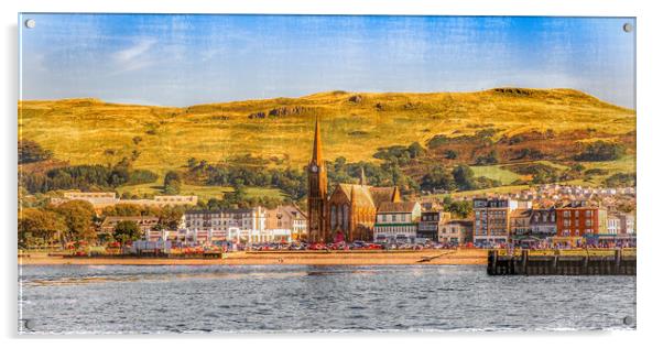 The Seafront At Largs On the Firth of Clyde Acrylic by Tylie Duff Photo Art