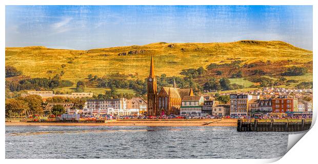 The Seafront At Largs On the Firth of Clyde Print by Tylie Duff Photo Art