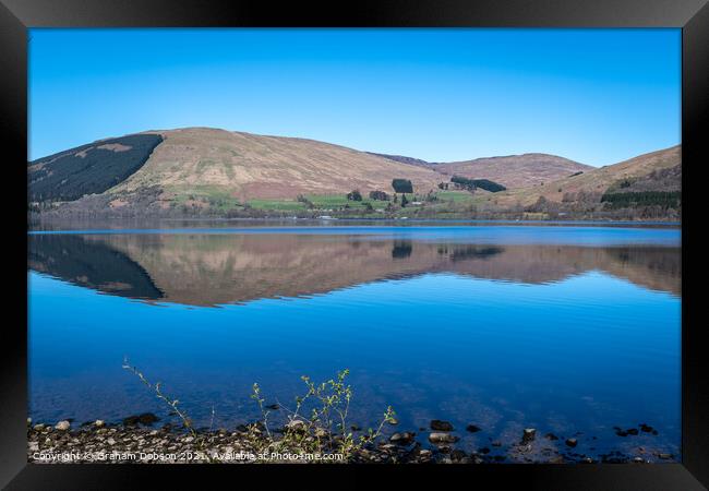 'Reflections' on Loch Earn, Scotland Framed Print by Graham Dobson