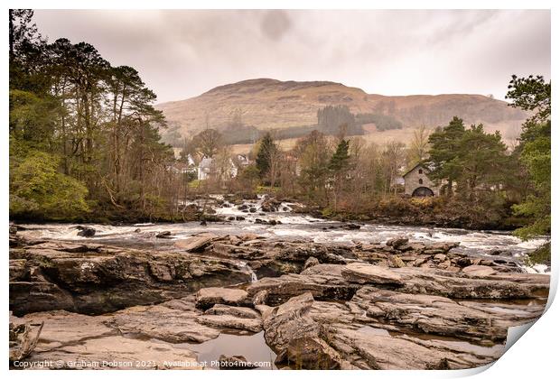 The Falls of Lochart, Scotland Print by Graham Dobson