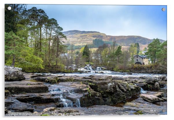 The Falls of Lochart, Scotland  Acrylic by Graham Dobson
