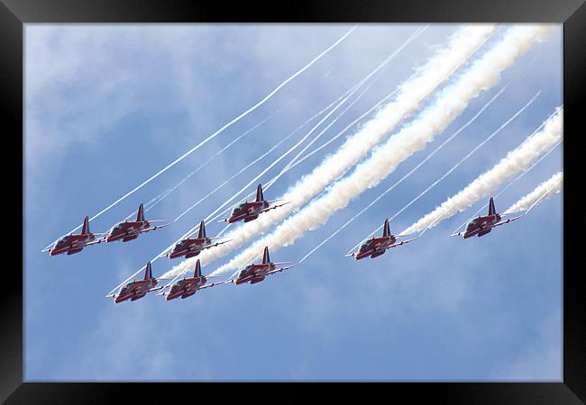 The Red Arrows Framed Print by Oxon Images