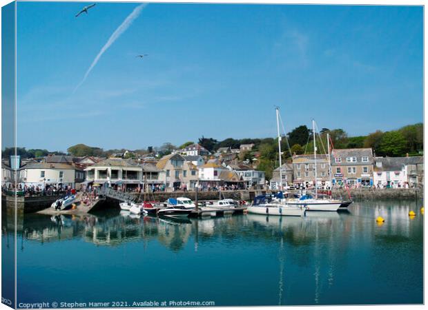 Padstow Cornwall harbour Canvas Print by Stephen Hamer