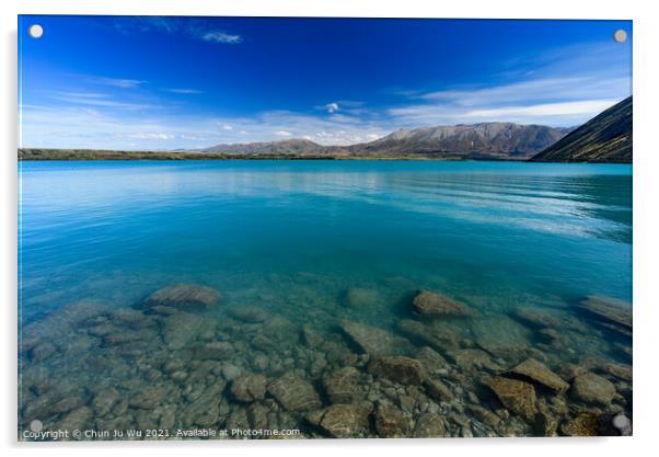 Clean lake in South Island, New Zealand Acrylic by Chun Ju Wu
