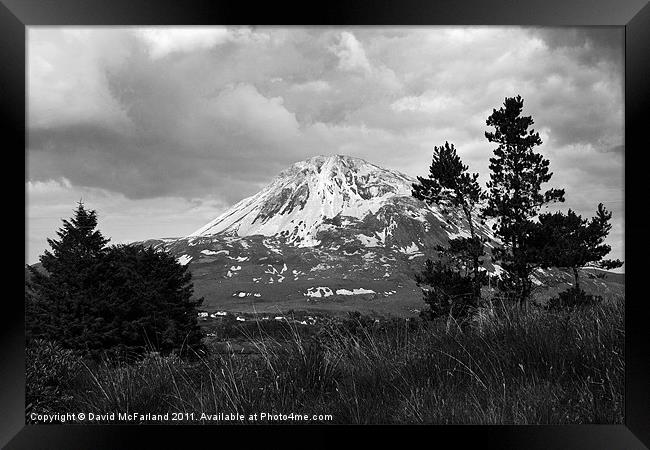 Old Errigal Framed Print by David McFarland