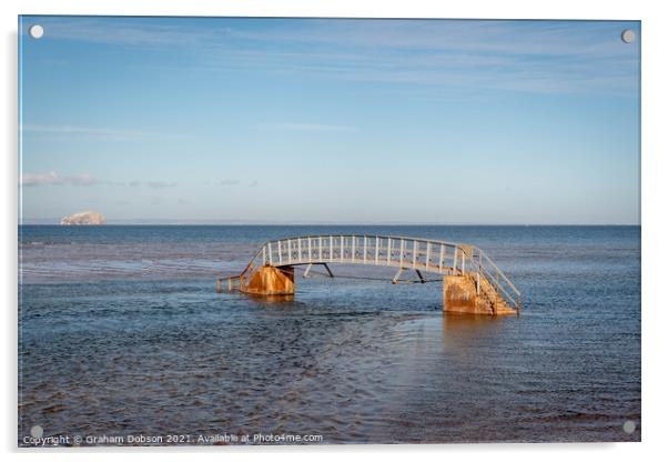 'Bridge to Nowhere', Dunbar, Scotland  Acrylic by Graham Dobson