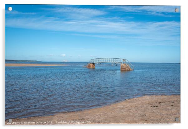 'Bridge to Nowhere', Dunbar, Scotland Acrylic by Graham Dobson