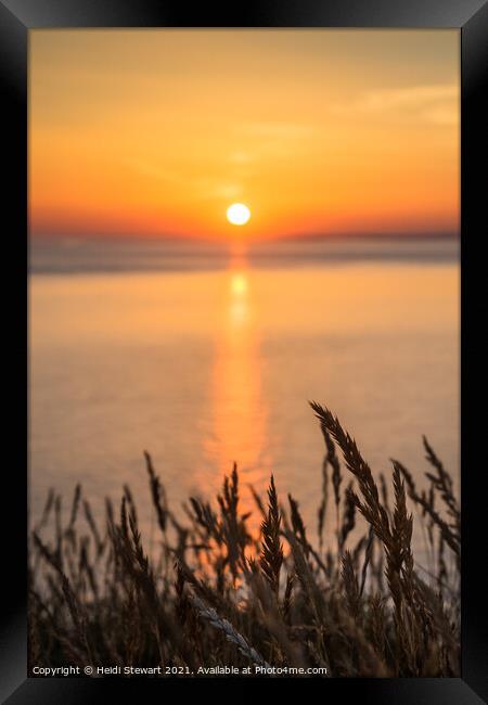 Sunset Special Framed Print by Heidi Stewart