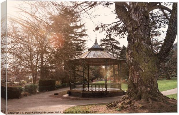 The Bandstand Canvas Print by Paul Harwood-Browne