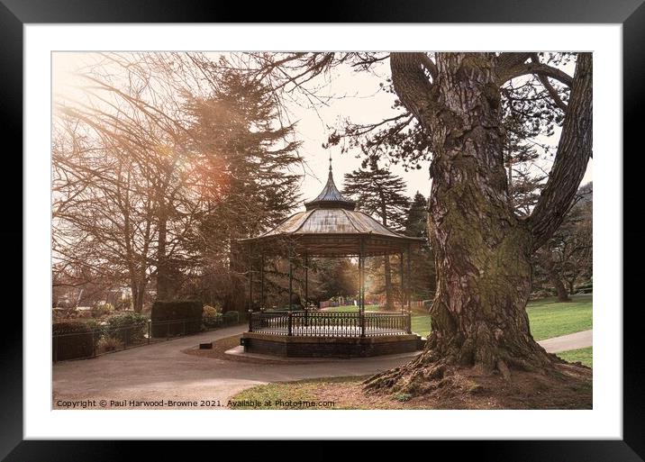 The Bandstand Framed Mounted Print by Paul Harwood-Browne