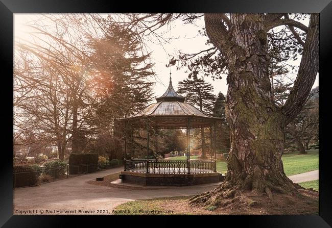 The Bandstand Framed Print by Paul Harwood-Browne