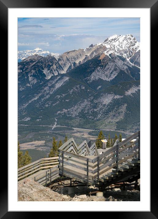 Sulphur Mountain, Banff, Canada Framed Mounted Print by Mark Llewellyn