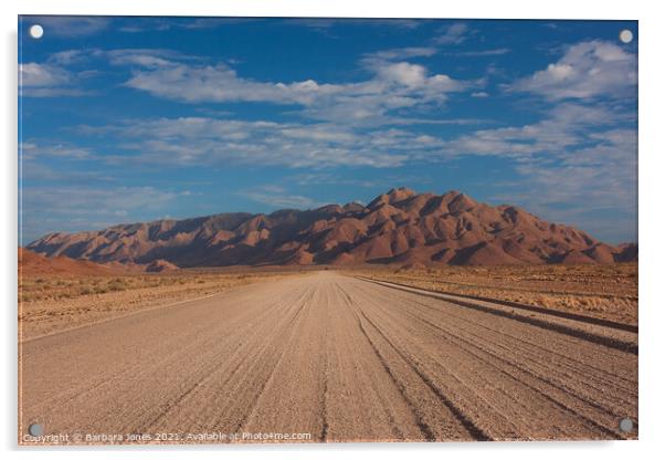Namib Naukluft Mountains and Desert Namibia Africa Acrylic by Barbara Jones