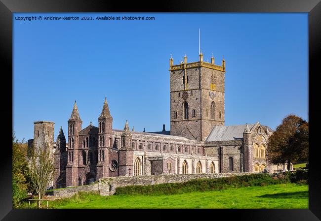 St David's Cathedral, Pembrokeshire, Wales Framed Print by Andrew Kearton