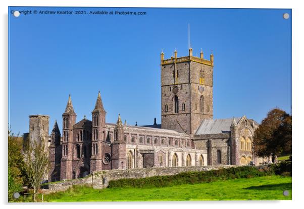 St David's Cathedral, Pembrokeshire, Wales Acrylic by Andrew Kearton