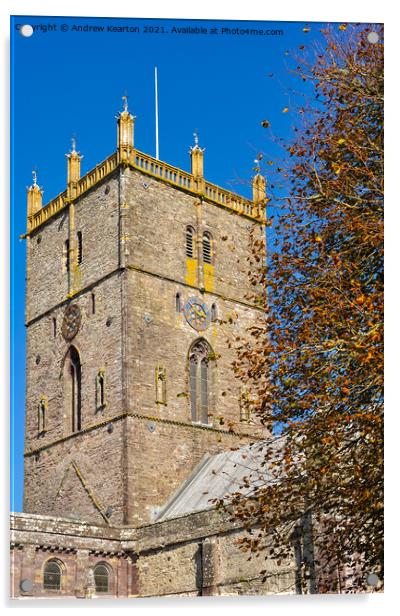 St Davids Cathedral, Pembrokeshire Acrylic by Andrew Kearton