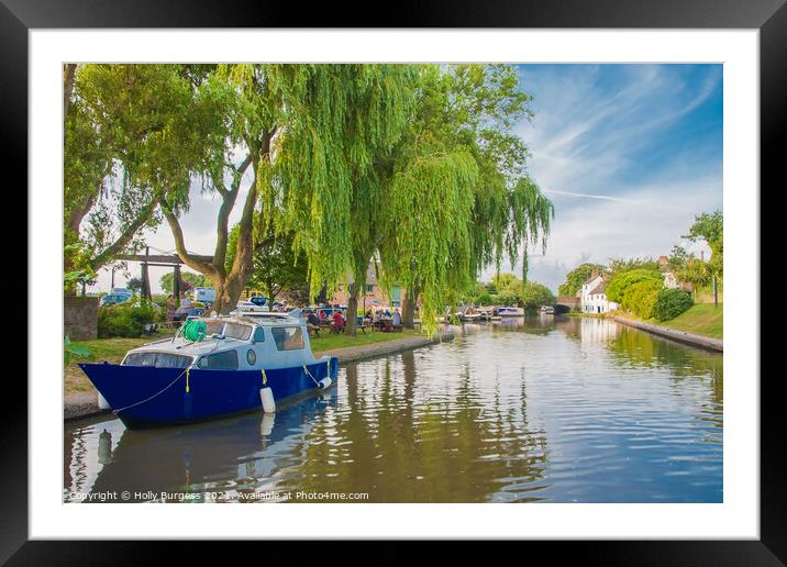 Gliding Serenely Along the Trent Framed Mounted Print by Holly Burgess