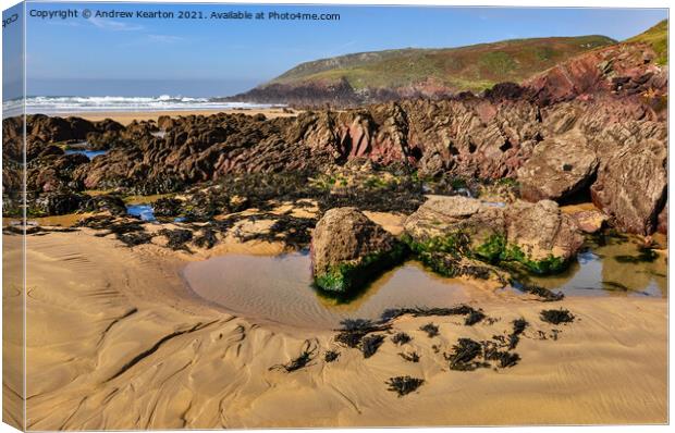 Freshwater West, Pembrokeshire Canvas Print by Andrew Kearton
