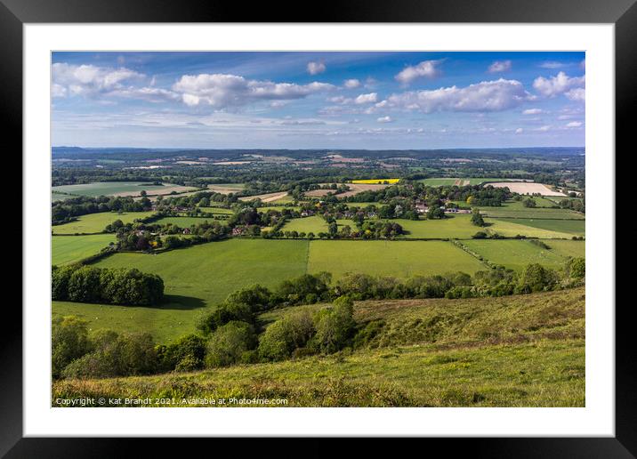Harting Down, South Downs Framed Mounted Print by KB Photo