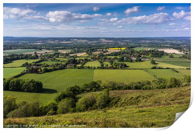 Harting Down, South Downs Print by KB Photo