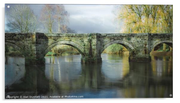 Essex Bridge Acrylic by Alan Dunnett