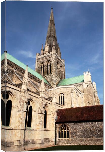 Chichester cathedral Canvas Print by Neil Overy