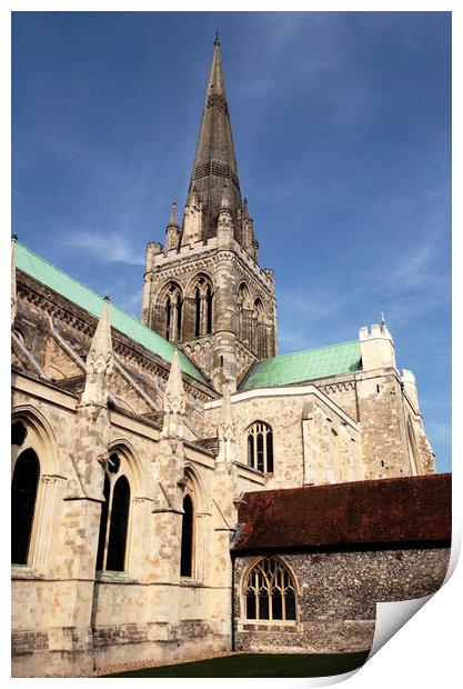 Chichester cathedral Print by Neil Overy