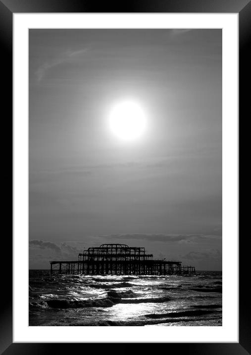 Brighton West Pier  Framed Mounted Print by Neil Overy