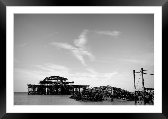 Brighton West Pier Framed Mounted Print by Neil Overy
