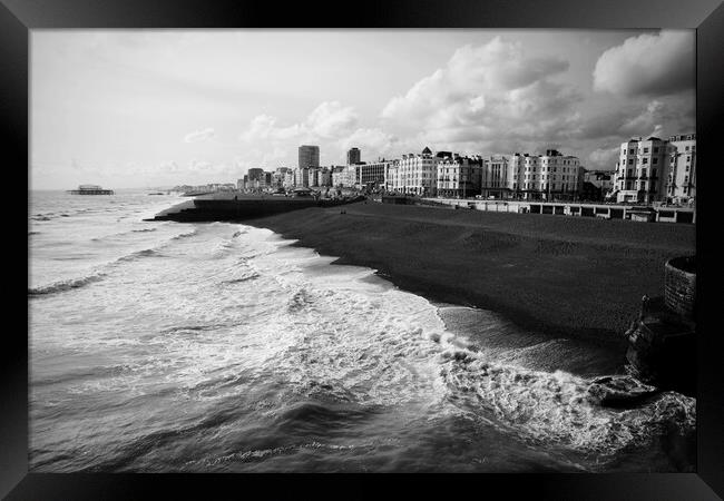 Brighton Beach Framed Print by Neil Overy