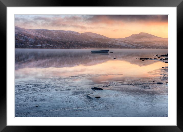Llyn Tegid sunset Framed Mounted Print by Rory Trappe