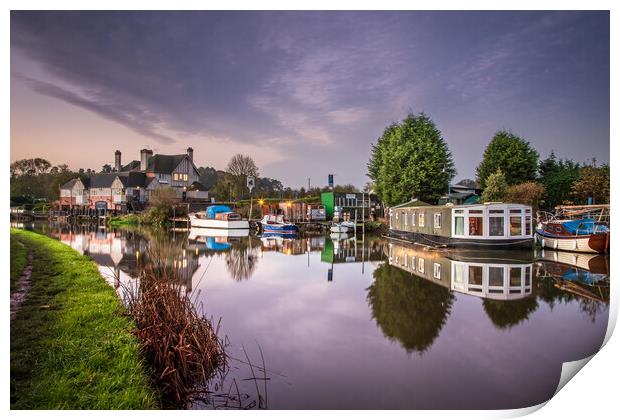 Living on the river. Print by Bill Allsopp