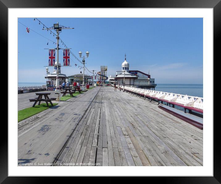 Blackpool North Pier Framed Mounted Print by Sue Walker