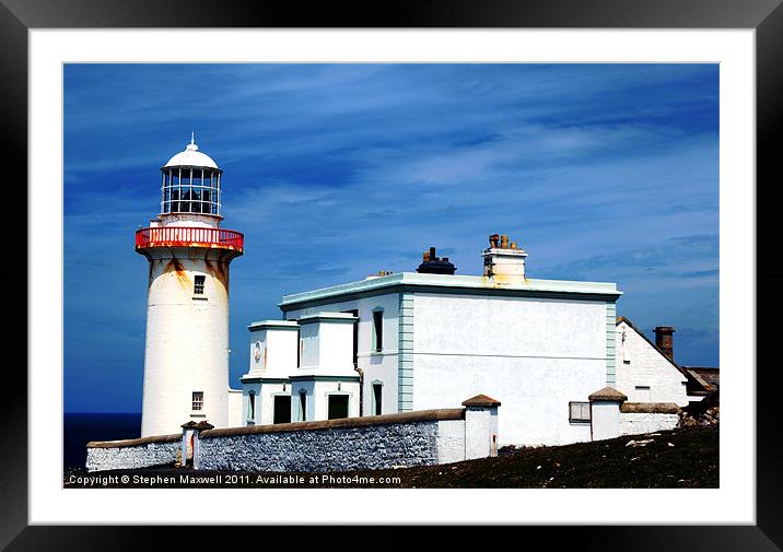 Arranmore Lighthouse Framed Mounted Print by Stephen Maxwell
