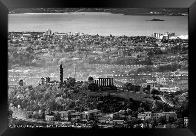 Calton Hill Edinburgh Scotland. Framed Print by Philip Leonard