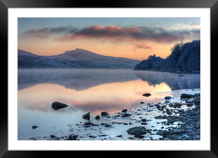 Tegid shore Framed Mounted Print by Rory Trappe